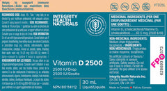 Vitamin D3 Liquide - 2500 iu